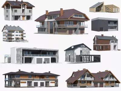 Cottage Collection 02 3D Model Pack