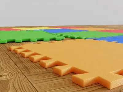 Floor Puzzle decoration 3D model