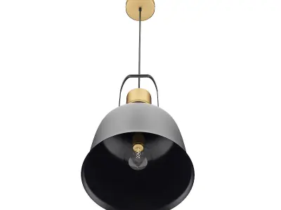 Black and Gold Ceiling Lamp 3D model