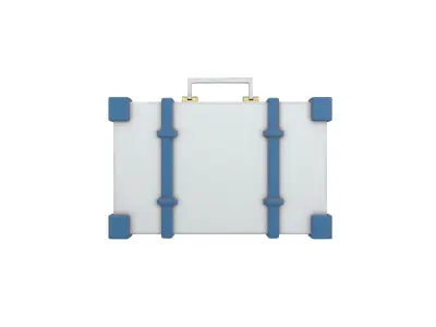 Briefcase v1 003 Low-poly 3D model