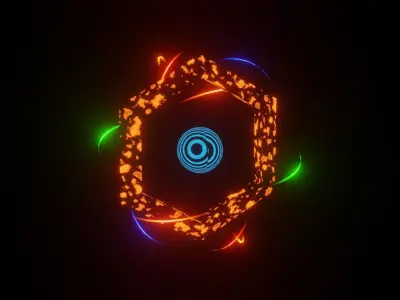 Trail light animation with some 3d model 3D model