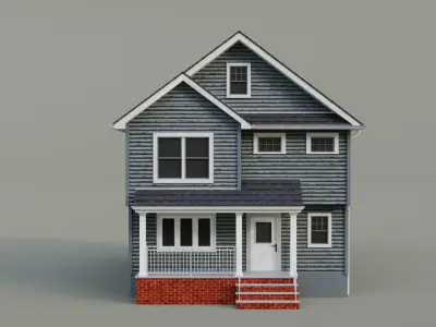 Low Poly house 21 Low-poly 3D model