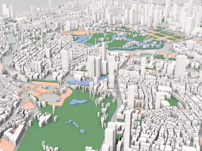 Tokyo city Japan 3D model