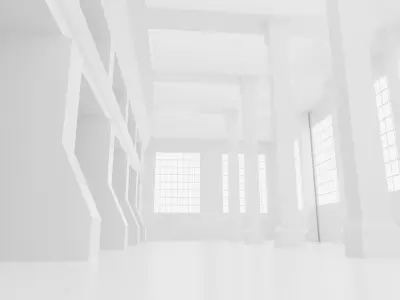 Concept space interior empty room 1 Low-poly 3D model