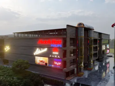 Atrium Shopping Center 3D model