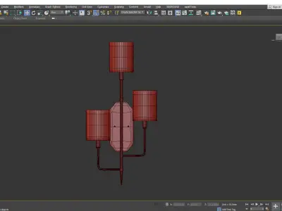 Currey and Co Knowsley Right Wall Sconce Low-poly 3D model