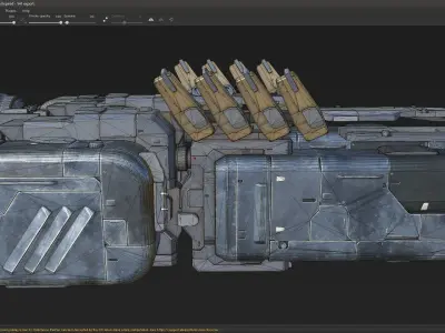 scifi-model541 spaceship 3D model
