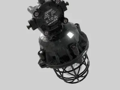 Industrial Lamp OMP300 2 Free low-poly 3D model