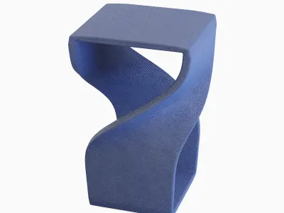 Twisted Stool for Childs 03 3D model