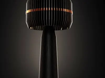 lamshade set 02 Low-poly 3D model