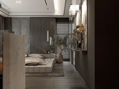 Relax Bedroom 3D model