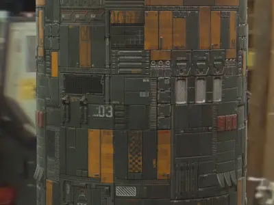 Scifi Wall Panel Texture Set E Texture