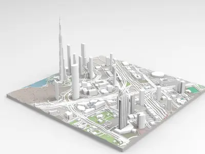 Business Bay Dubai United Arab Emirates 3D model get