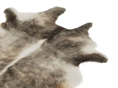 European Rug Cowhide 12 3D model