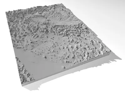 Arizona 3 High resolution 3D relief maps 3D model
