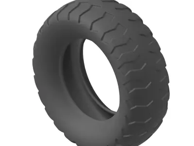 Plastic Cargo Truck Tyre Toy 3D model