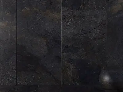 Stone Wall Tiles Manhattan Black 120x270 Set 1 Texture