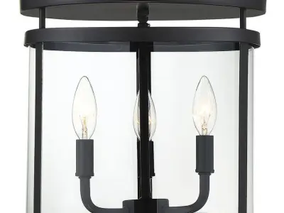 Dorota Glass Flush Mount 3D model