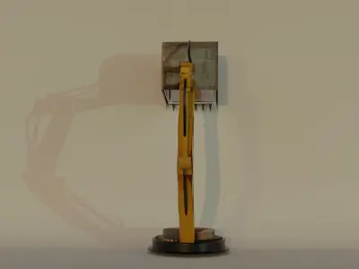  Industrial Revolution Table Lamp 3D model