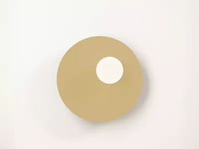 Disc and Sphere Asymmetric Wall Lamp Free 3D model