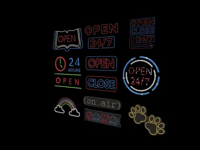 Neon Sign 3D model