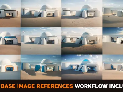 500 Photo Reference Pack Mars Sci-fi Base Station Daily Texture