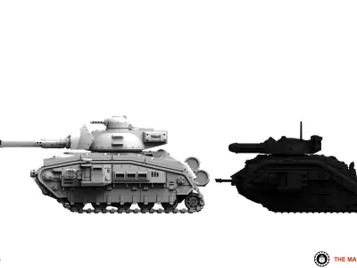 Feudal Guard - Medium Battle Tank 3D print model