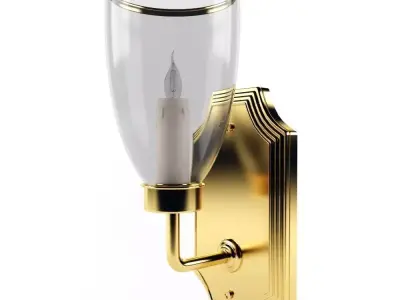 Golden Lamp Free 3D model