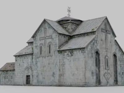 Armenian Stone Monastery Church 3D model