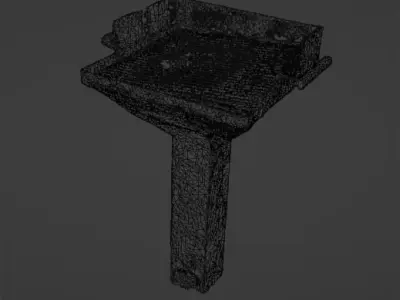 Old Barbecue Grill Free 3D model