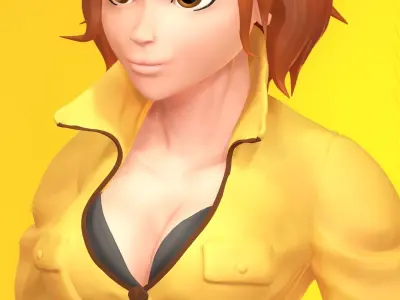 April ONeil from the cartoon TMNT 3D model