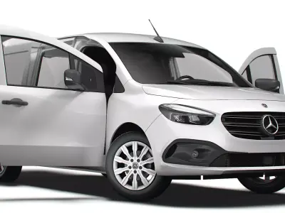 Mercedes Benz Citan LWB Tailgate HQ Interior 2025 3D model