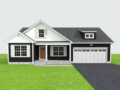 Cape Cod House 6 3D model