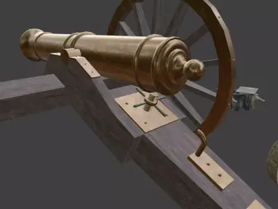 Victorian cannon British era 3D model