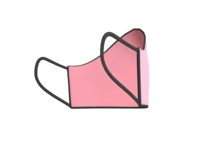 Mask v1 005 Low-poly 3D model