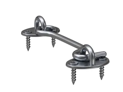 Privacy Hook and Eye Latch 3D model 3D model