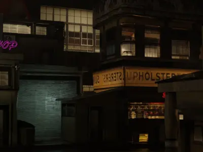 Dark city 2 Low-poly 3D model