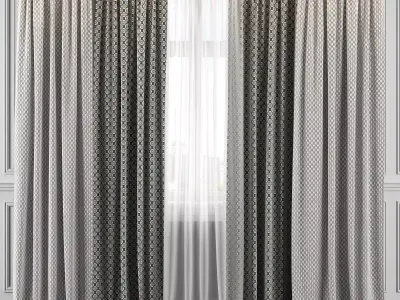 Curtain Set 327 3D model