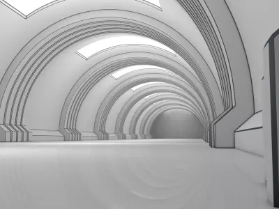 Sci Fi Tunnel 3D model
