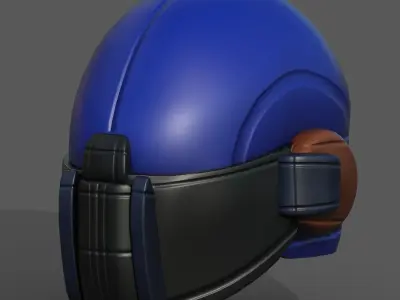 Helmet scifi military combat 3d model  Low-poly 3D model