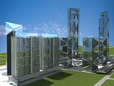 Cityscape 8 3D model