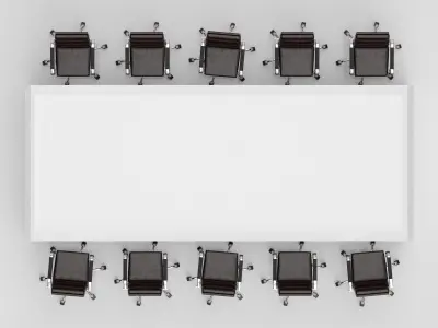  Conference Meeting Room Furniture 05 3D model