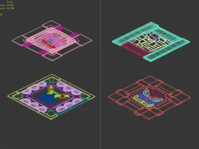Disney main city - surface pattern 02 3D model
