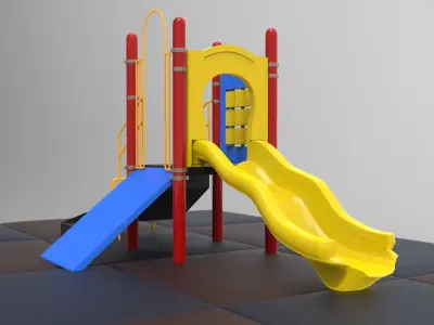 East Child Slide 3D model