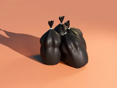 Trash bundle  3D model