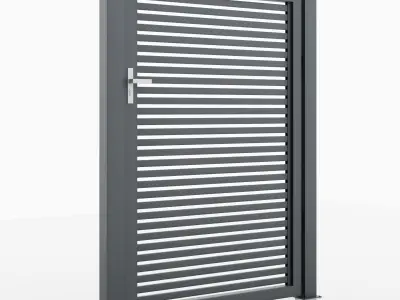 Aluminum Walkway Gate - Model 2 - 4cm- 3D model