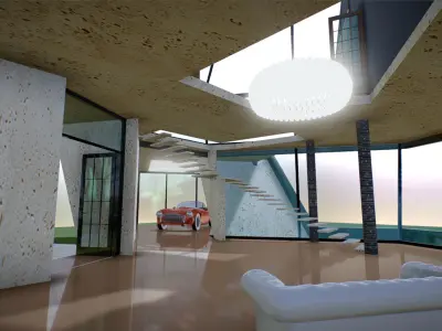 P0008 Archicad 3d Model Diamond Residence Concept 3D model