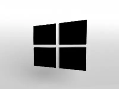 Windows 10 Logo v1 001 Free low-poly 3D model