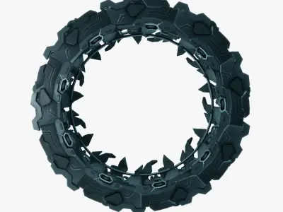 x3 stargate package Low-poly 3D model