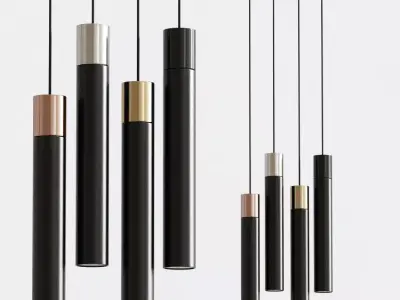 Minimal David Pompa Ceiling Light 3D model